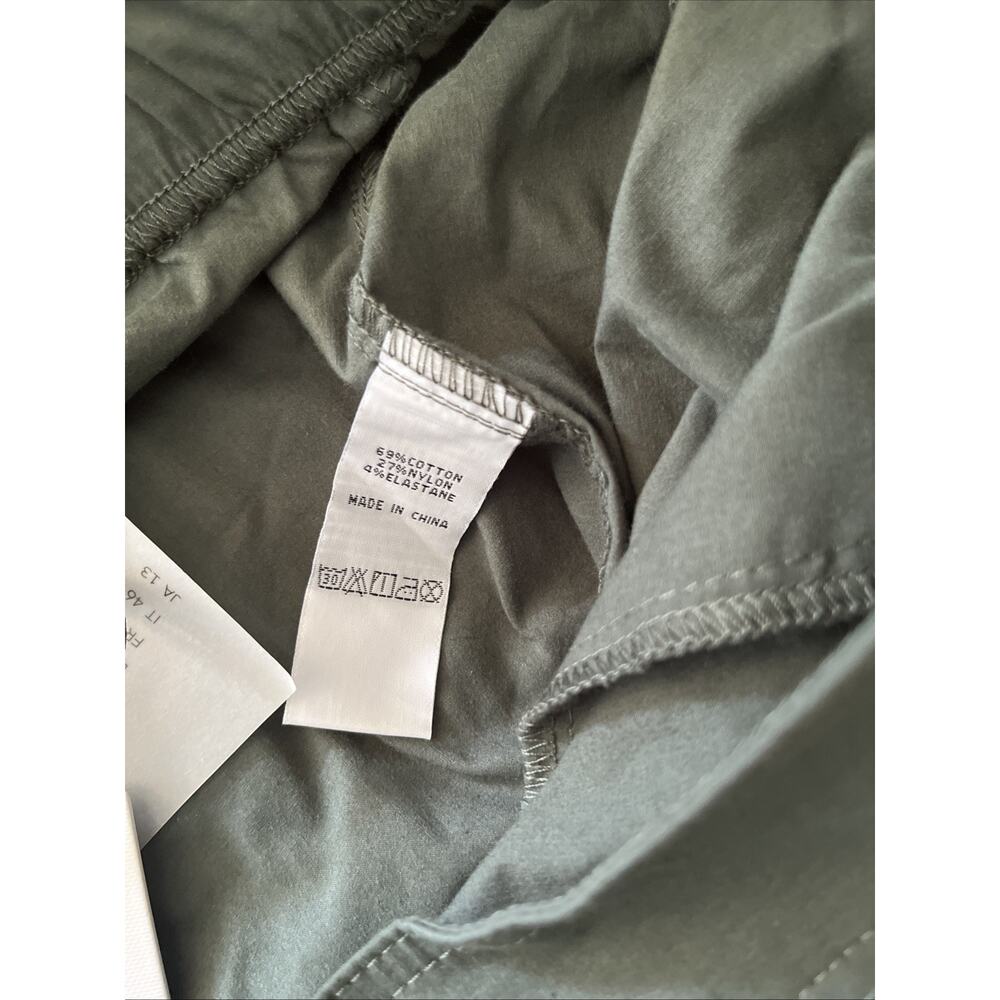 Foil Barrel Ankle Pants Viridian Olive Green Technical Cotton NWT US 10 AU NZ - Picture 3 of 16